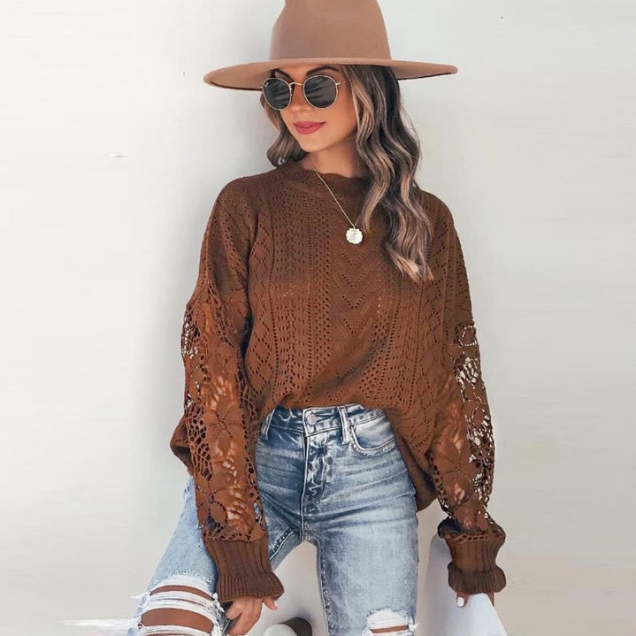 Hook Flower Sweater