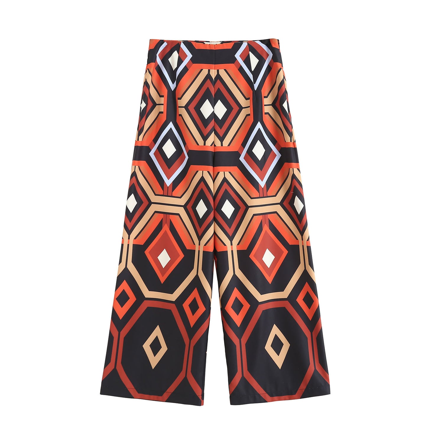 Geometric Wide Legs Pants
