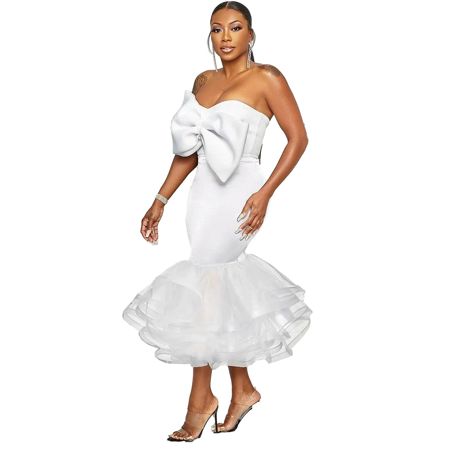 Women's Fitted 3-Dimensional Dress