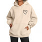 Brushed American Style Casual Hoodie For Women