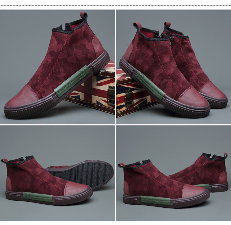 Men's High-top Canvas Slip-on