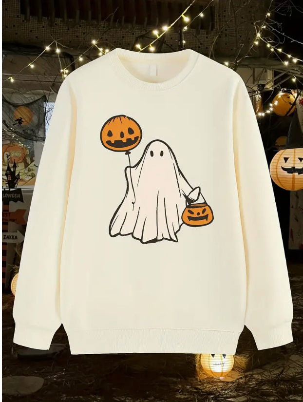 Fleece Printed Crew Neck