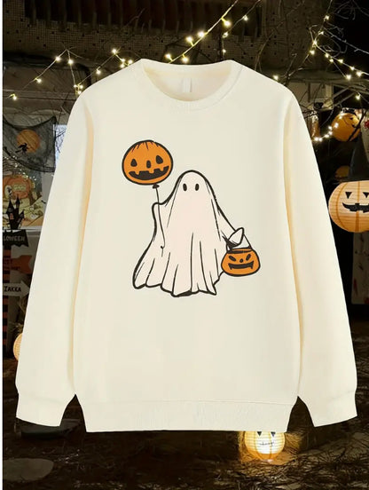 Fleece Printed Crew Neck