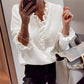 V-neck Ruffled Sweater