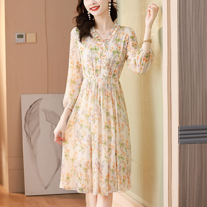 Spring Has Sprung Chiffon Floral Dress