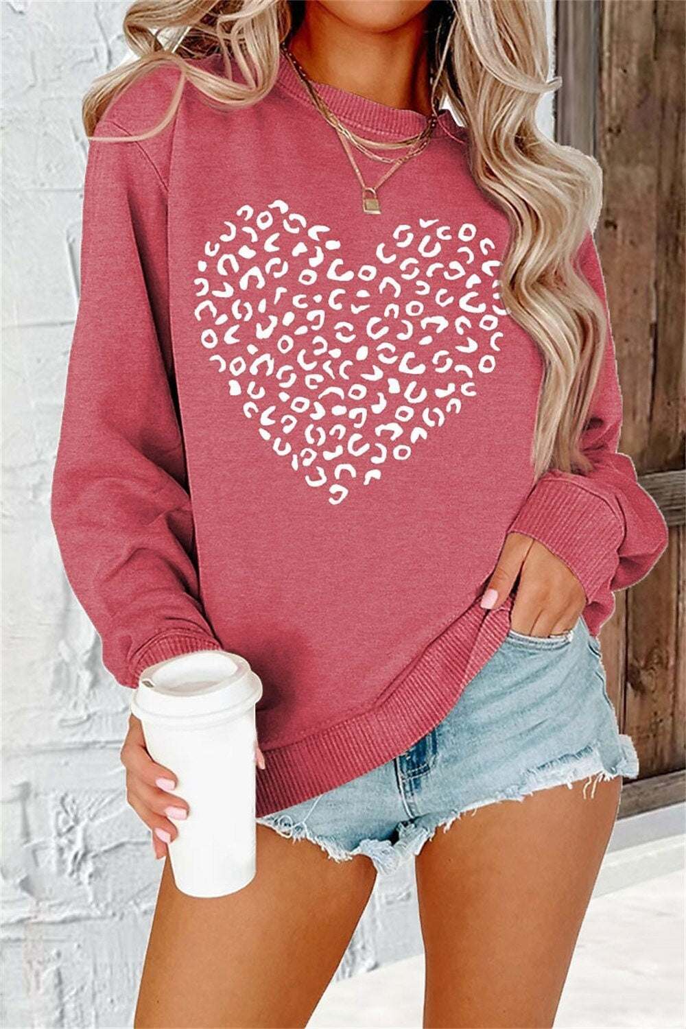 Graphic Crew Neck Sweater