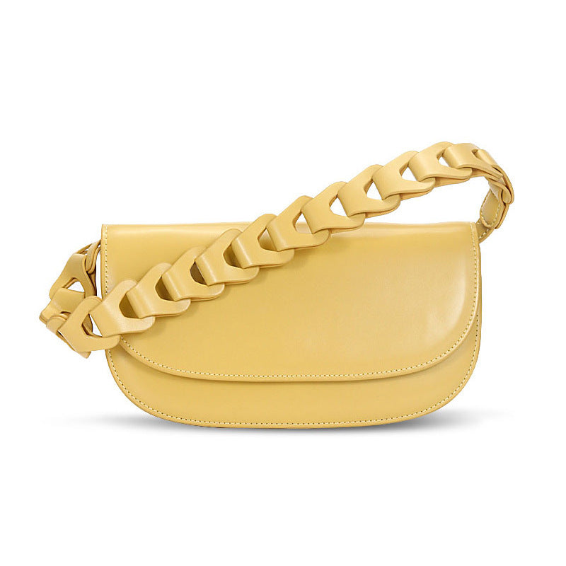 Woven Leather Underarm Bag