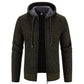 Men's Drawstring Plush Sweater Coat