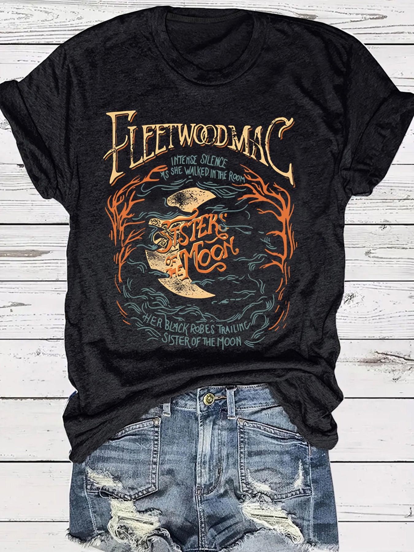 Women's Moon Theme T-Shirt