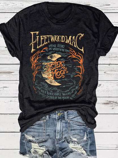 Women's Moon Theme T-Shirt