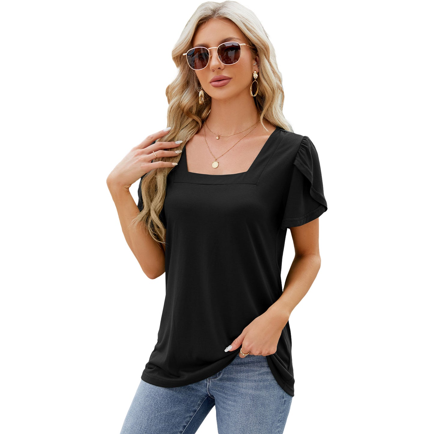 Bohemian Petal Sleeve T-shirt