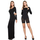 Ladies Two-in-one Maxi Dress w/Belly Contracting Control
