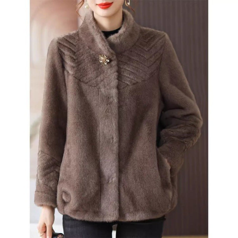 Women's Mink Velvet Coat