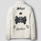 Men's White Grain Lamb Fur Jacket