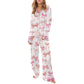 Ladies Printed  Pajamas Set