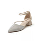 Women's Pointed Toe Rhinestone Heels
