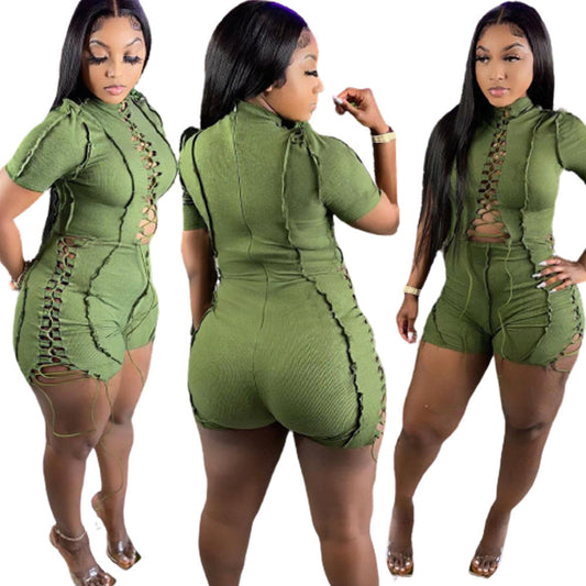 Shoelace Rompers