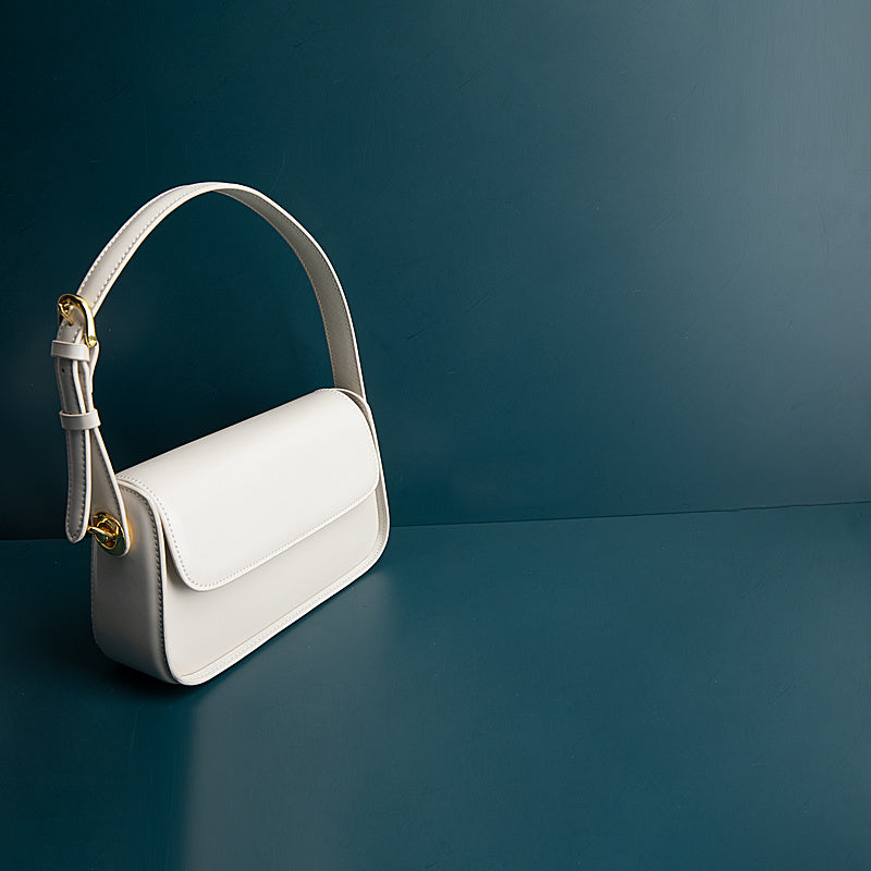 Leather One Shoulder Messenger Bag