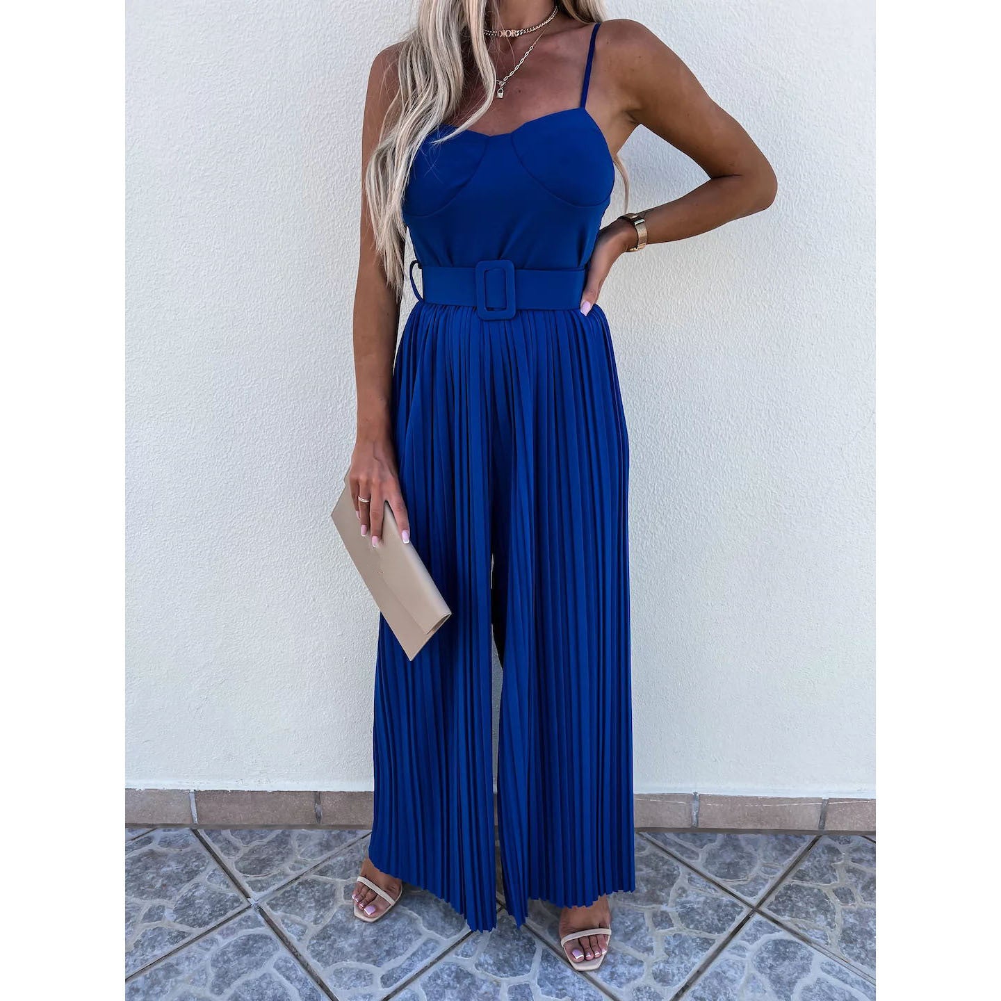 Women's Pleated Jumpsuit