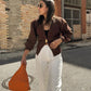 V-neck Knitted Sweater