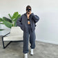 2 Pcs Sports Suits with  Drawstring Trousers
