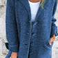 Pocketed Single Breast Cardigan