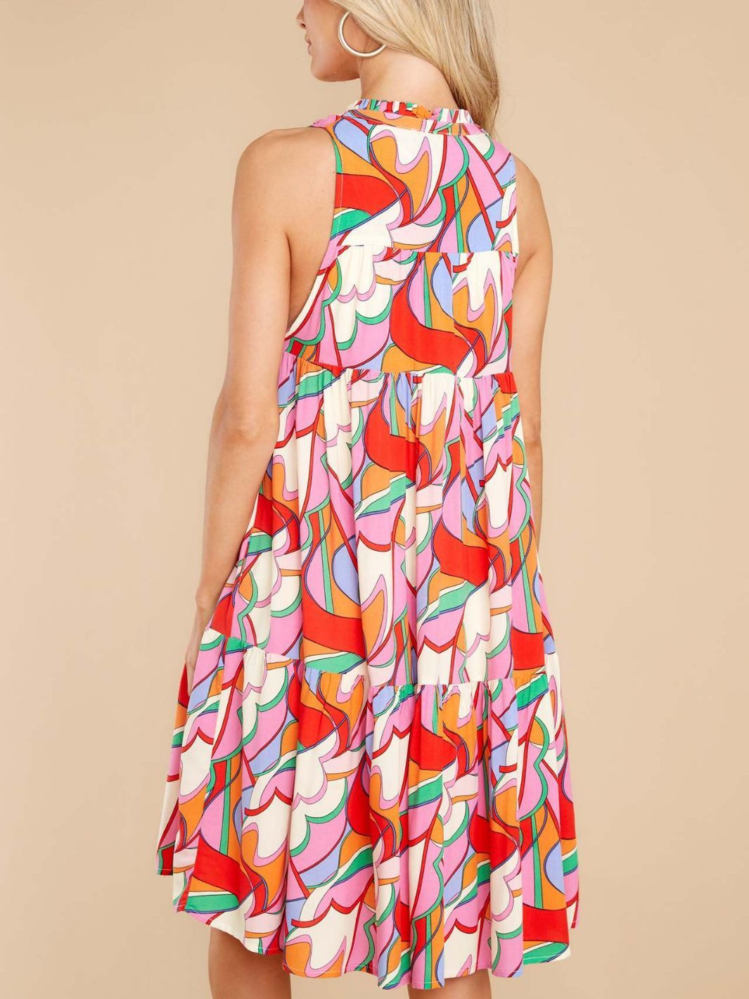 Women's Geometric Dress | Ajanka Inc.