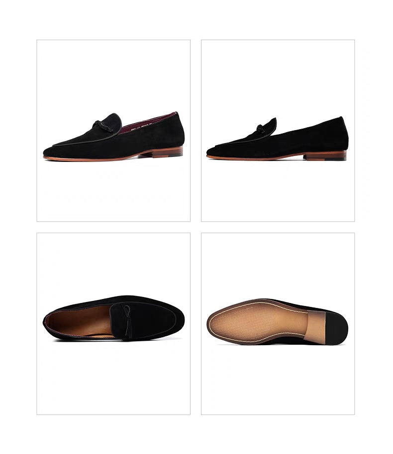 Men's Suede Leather Business Casual Slip-on
