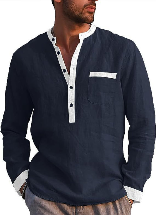 Men's Long Sleeved Cotton Shirt