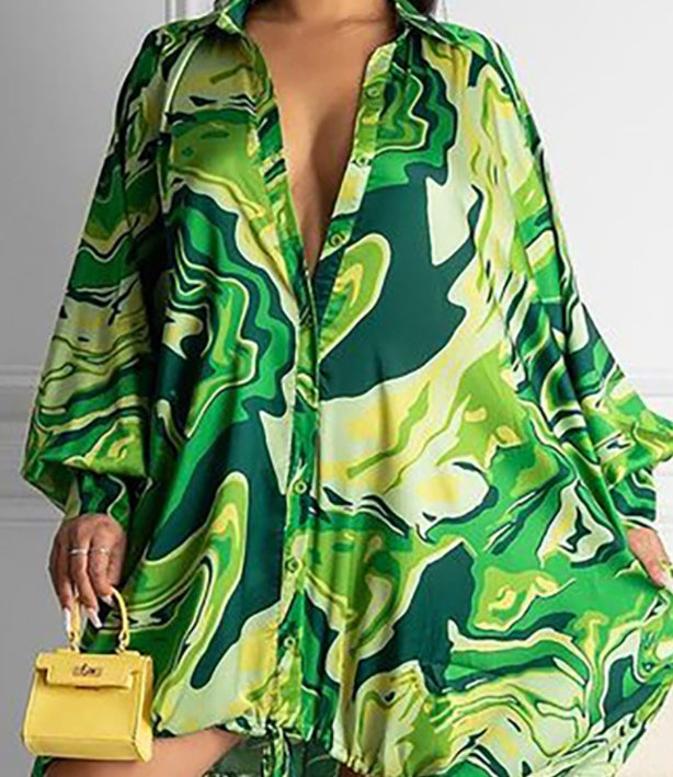 Women's Drawstring Loose Dress