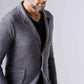 Lapels Suit Casual Knitted Jacket Cardigan For Men