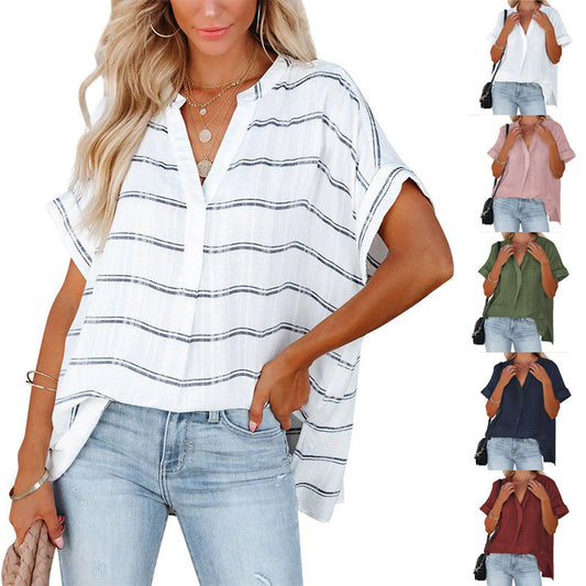 Women Short Sleeve Pullover Shirt
