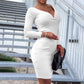 Women's Fitted Long Sleeved Dress