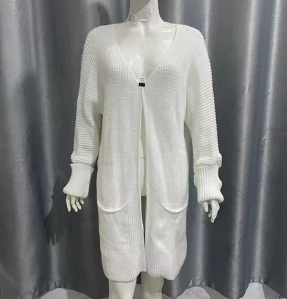 Mid-length Knitted Sweater Coat