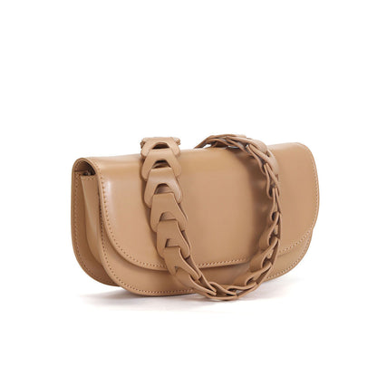 Woven Leather Underarm Bag