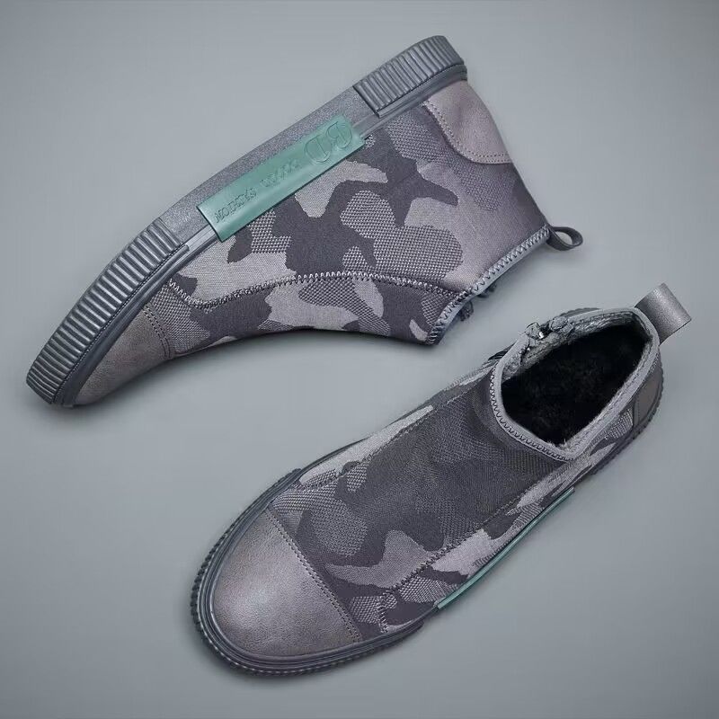 Men's High-top Canvas Slip-on