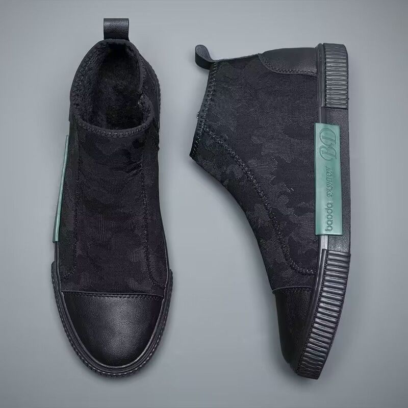 Men's High-top Canvas Slip-on