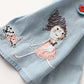 Girl's Embroidered Denim Tunic