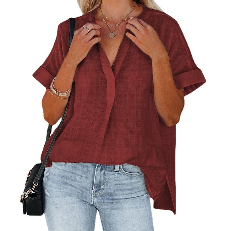 Women Short Sleeve Pullover Shirt