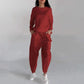 Women's 2 pcs Tie Back Sweat Suit