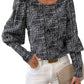 Women's Retro Button Back Blouse