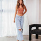 Women's Distressed Slimming Jeans