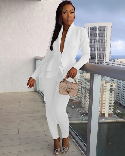 Women's Layered 2 Pcs Suit