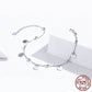 Sterling Silver/ White Gold Plated Anklet