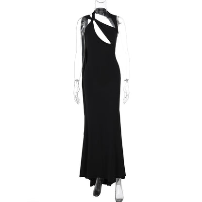Women's Shoulder Tie Evening Dress