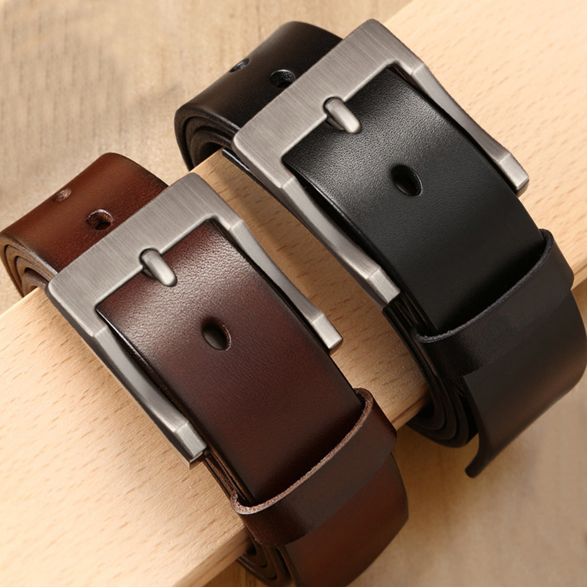 Men's Genuine Leather Trousers Belt