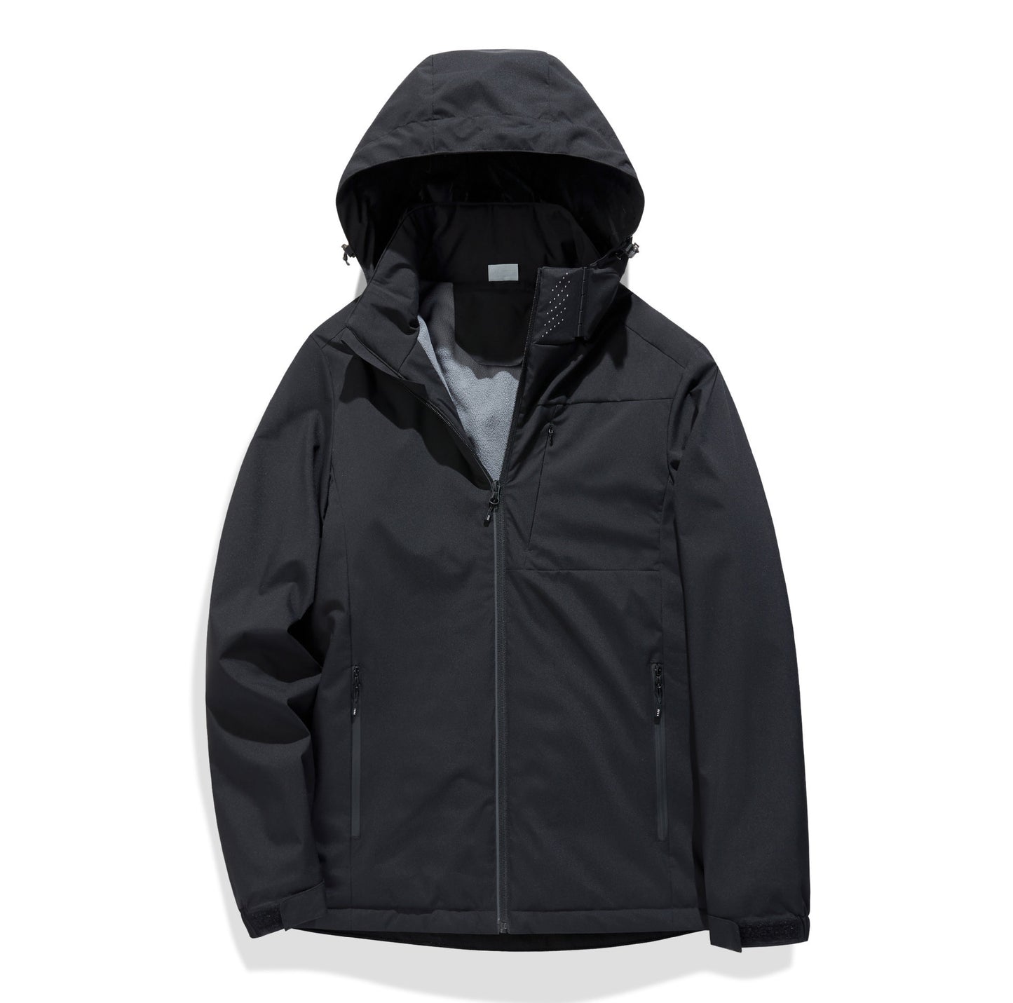 Single Layer Fleece-lined Shell Jacket