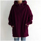 Oversized Long Sleeve Zipper Hoodie For Women