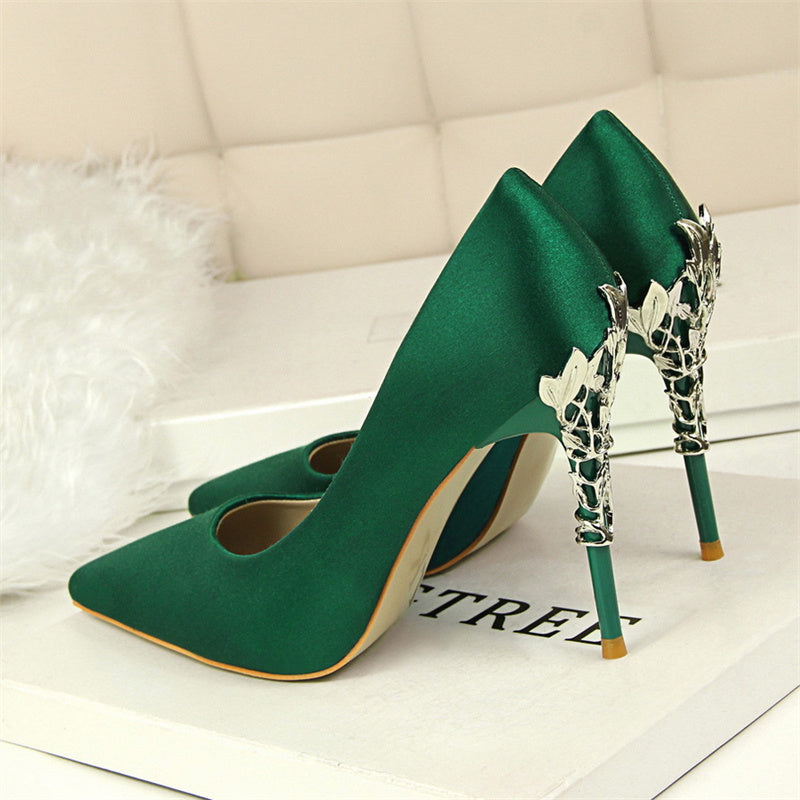 Satin High Heels
