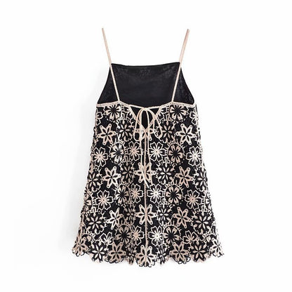 Crochet Mini Dress | Ajanka Inc.